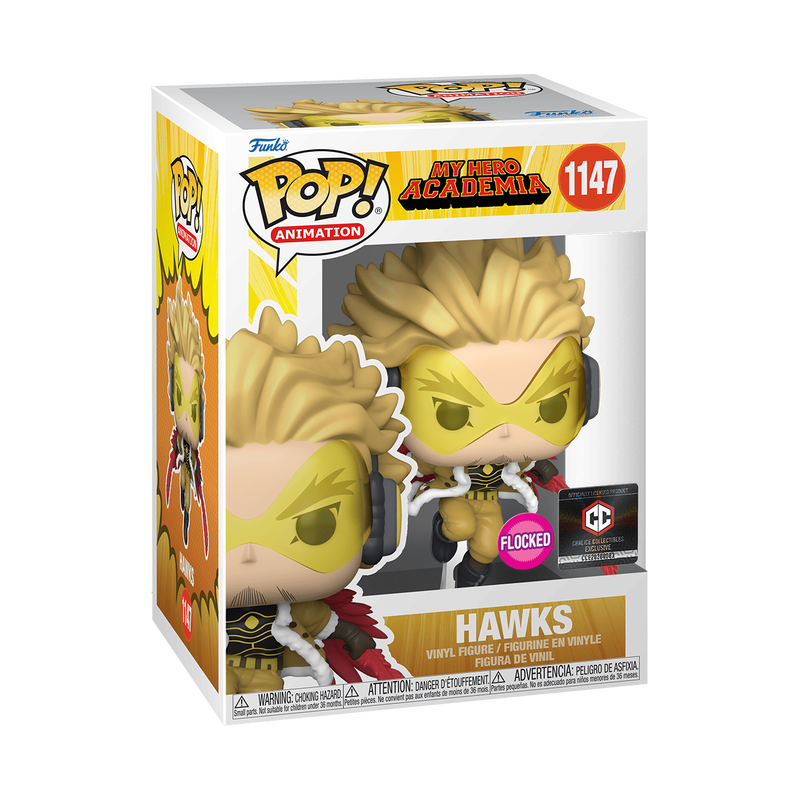 POP! Animation: My Hero Academia - Hawks (Flocked) #1147 (Chalice Collectibles Exclusive)
