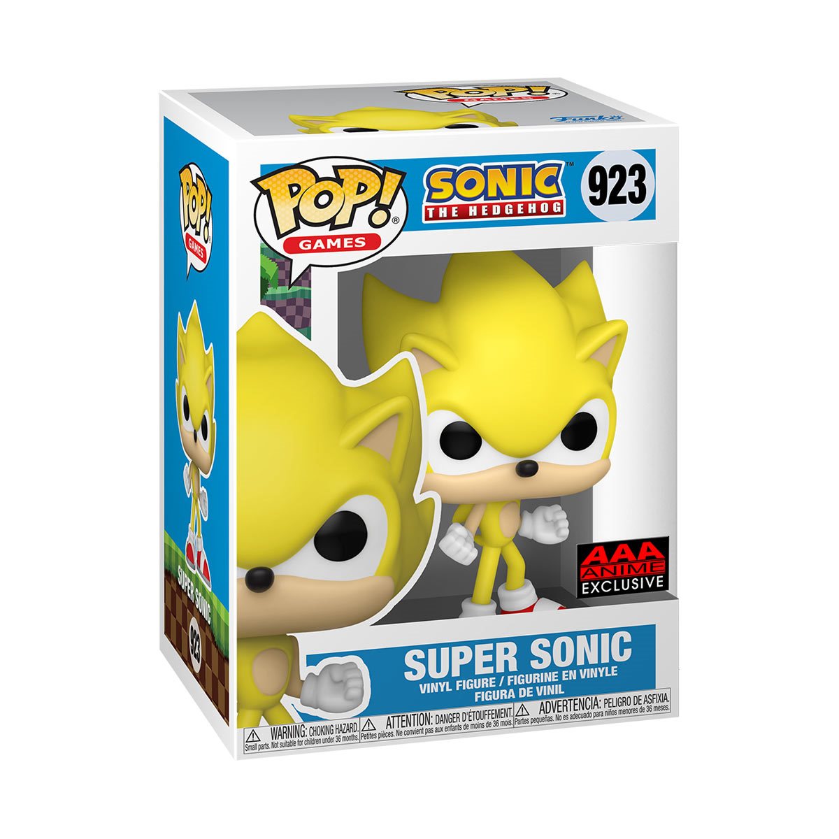 POP! Games: Sonic The Hedgehog - Super Sonic #923 (AAA Anime Exclusive)