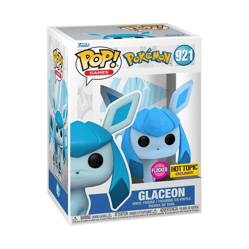 POP! Games: Pokémon - Glaceon (Flocked) #921 (Hot Topic Exclusive)