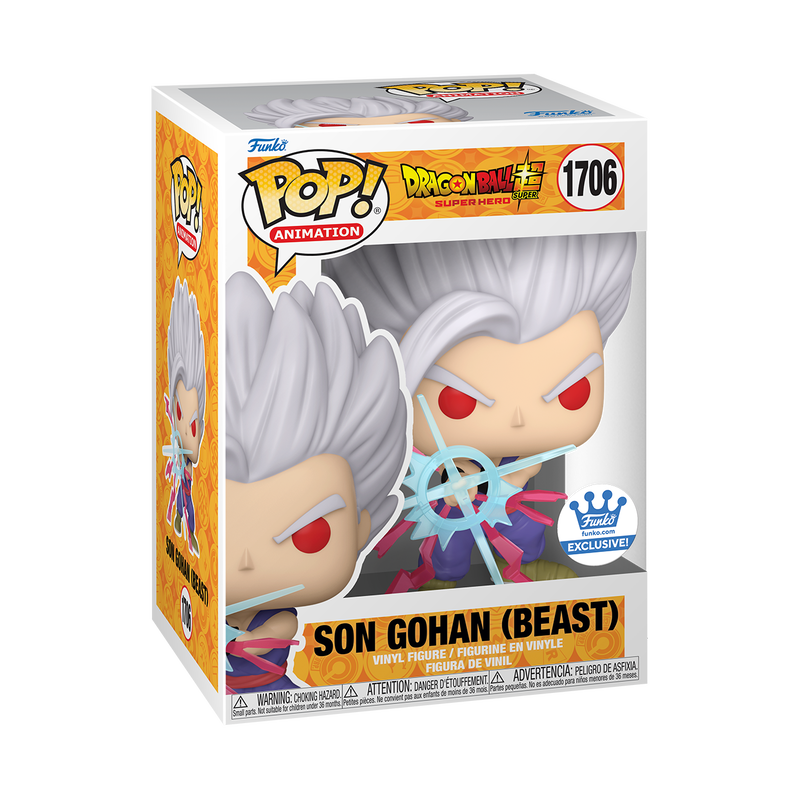 POP! Animation: Dragon Ball Super: Super Hero - Son Gohan (Beast) #1706 (Funko Shop Exclusive)