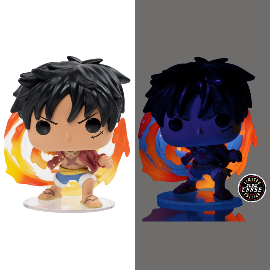 POP! Animation: One Piece - Red Hawk Luffy #1273 (AAA Anime Exclusive) Bundle